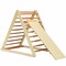 Foldable Wooden Triangle Climbing Ladder with 21 Strips Perfect for Indoor Play